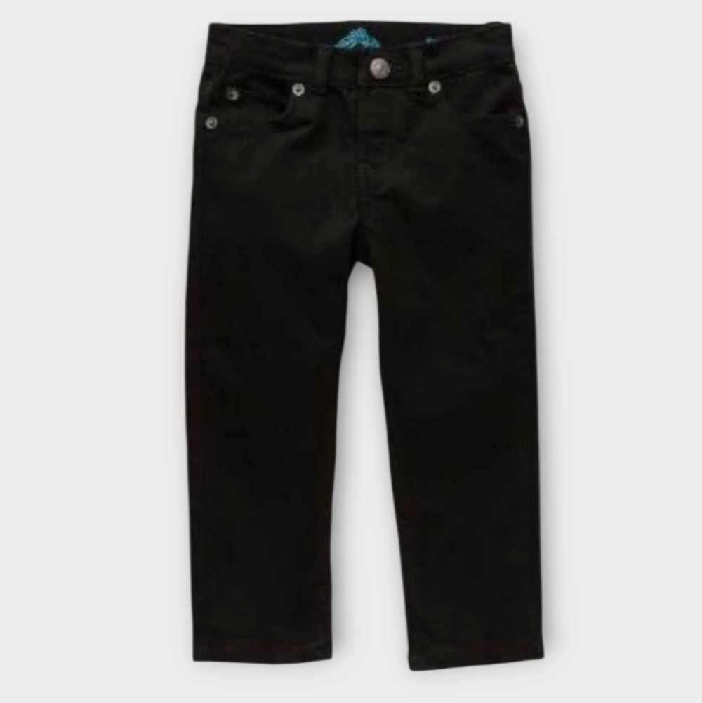 NWT Thereabouts Girl's Straight Raw Hem Black Jeans ~sz 4